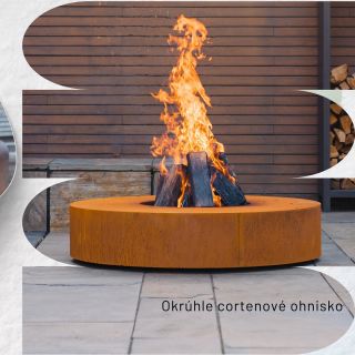 Okrúhle cortenové ohnisko vytvorí v záhrade príjemnú priateľskú atmosféru. Užite si teplo domova na Vašej záhrade☺️ a k...