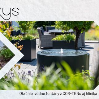 Okrúhle vodné stoly sú štýlové aj výrazné. Dodávame ich v dvoch materiálových prevedeniach - v hliníku a cortene. V...